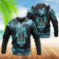 Lion Blue Light Power Style - 3D Hoodie
