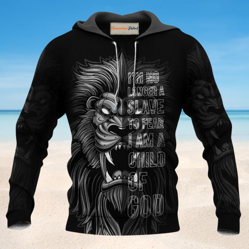 Lion Faith Inspired Black Style - 3D Hoodie