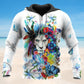 Lion Flowers Butterfly Pretty - 3D Hoodie2