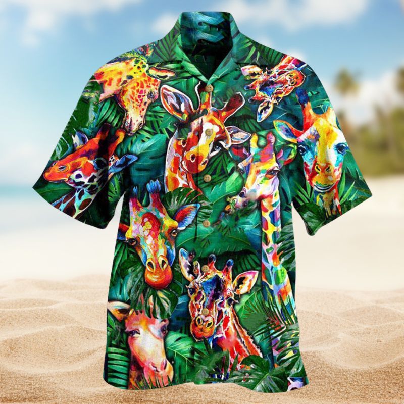 Living The High Life Giraffe Edition – Hawaiian Shirt