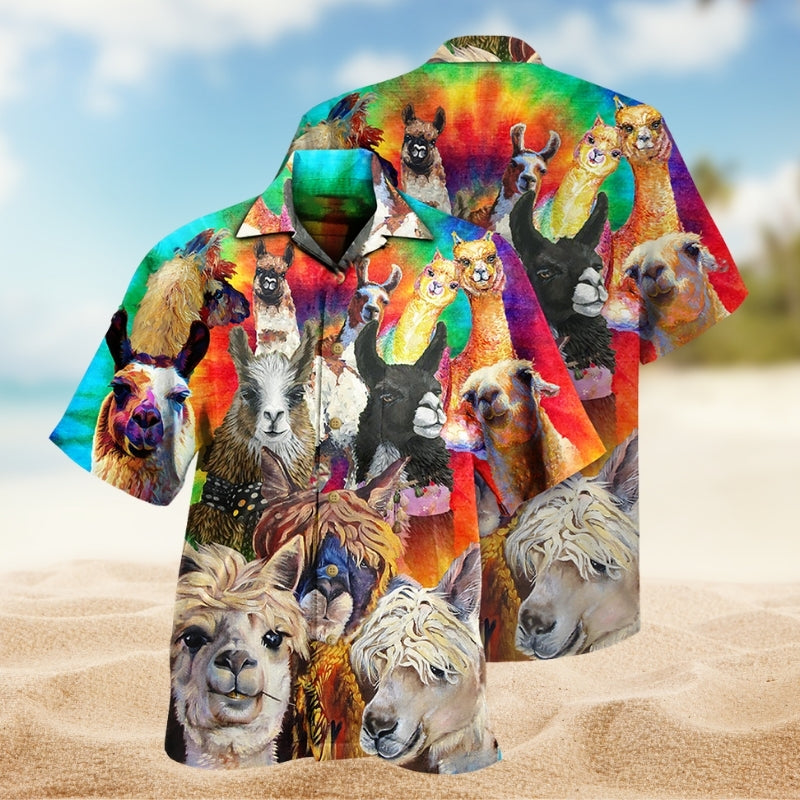 Llama Smile Happy Limited Edition – Hawaiian Shirt
