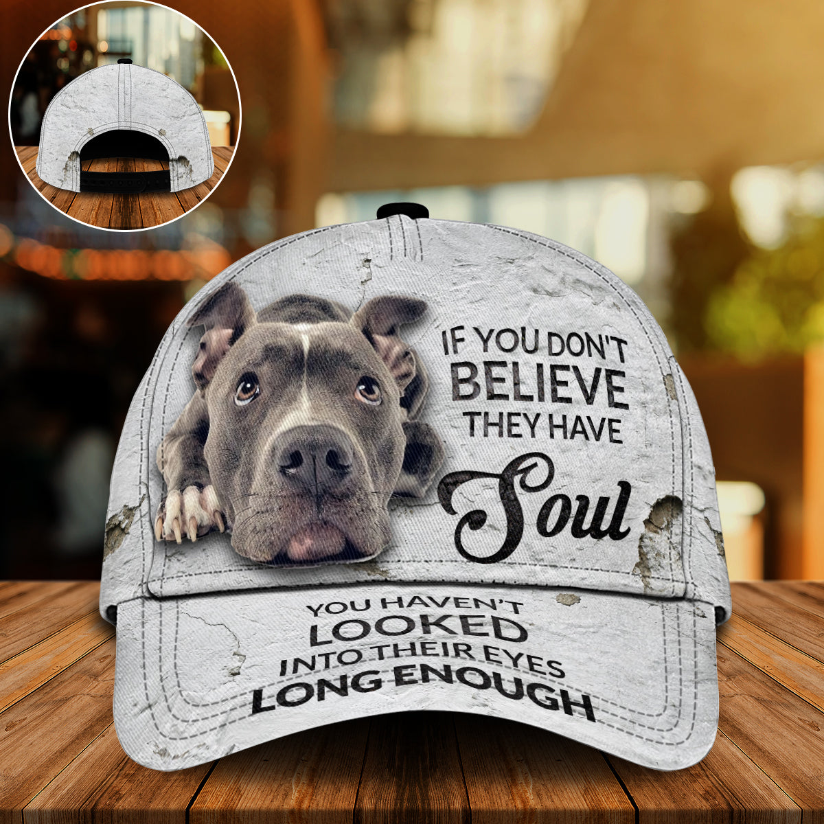 Pitbull Look Into Their Eyes – Classic Cap