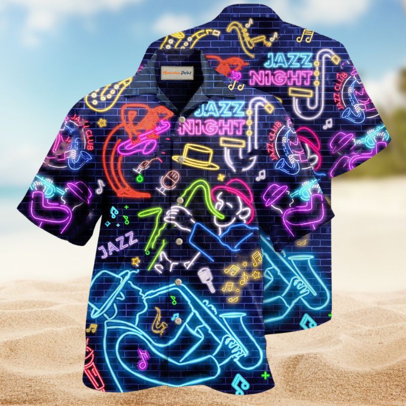 Love Saxophone Neon Edition – Hawaiian Shirt