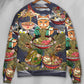 Lovely Cat Eating Ramen Art – Sweater - Ugly Christmas Sweater