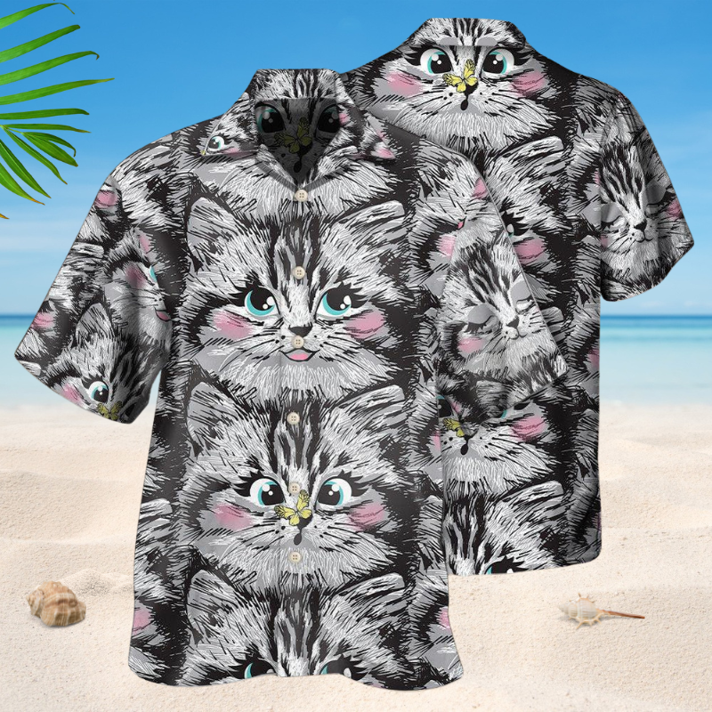 Lovely Cat Love Life Style – Hawaiian Shirt