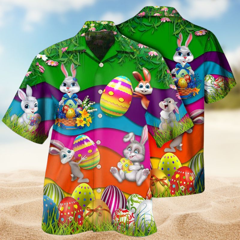 Lovely Rabbit Easter Day Style – Hawaiian Shirt