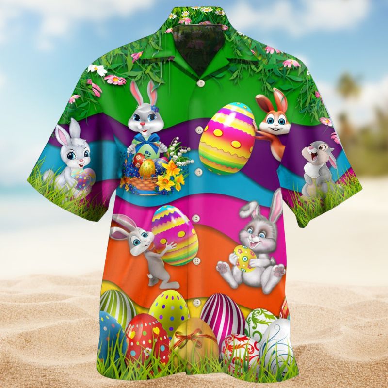 Lovely Rabbit Easter Day Style – Hawaiian Shirt