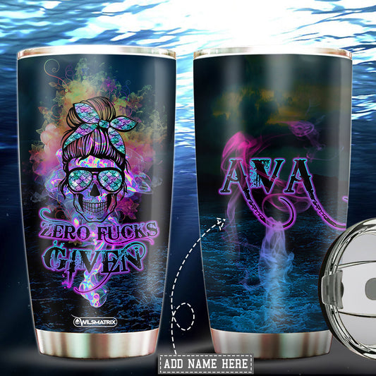 Mermaid Skull Girl Personalized 20 Oz Tumbler