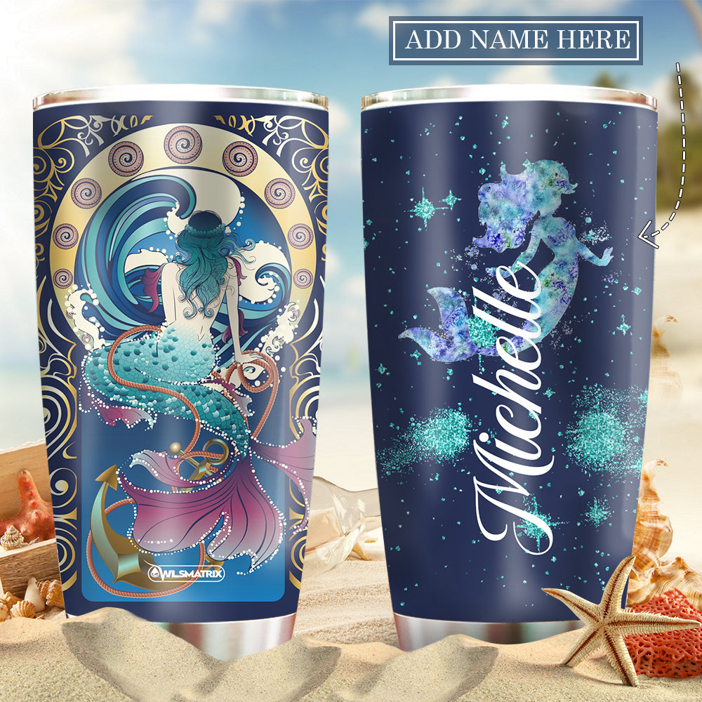 Mermaid Legend Loves Ocean Personalized 20 Oz Tumbler For Hot Cold Drinks And Travel