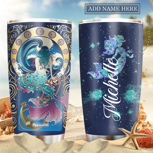 Mermaid Legend Loves Ocean Personalized 20 Oz Tumbler For Hot Cold Drinks And Travel