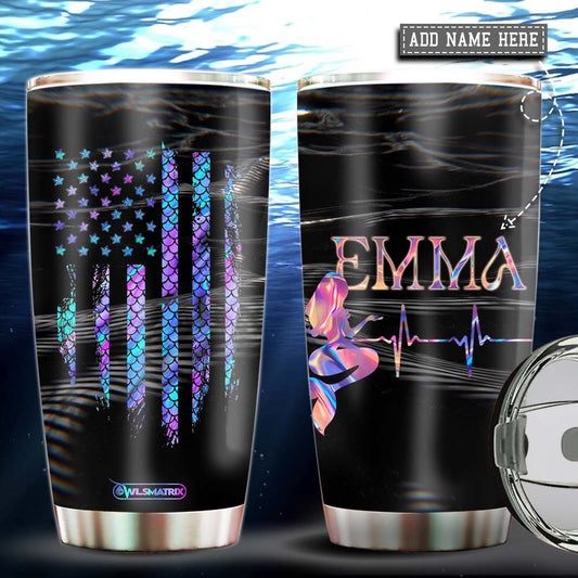 Mermaid Loves Star Personalized 20 Oz Tumbler