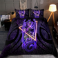 Purple Dragon Love Bedding Cover For Fantasy Bedroom Decor