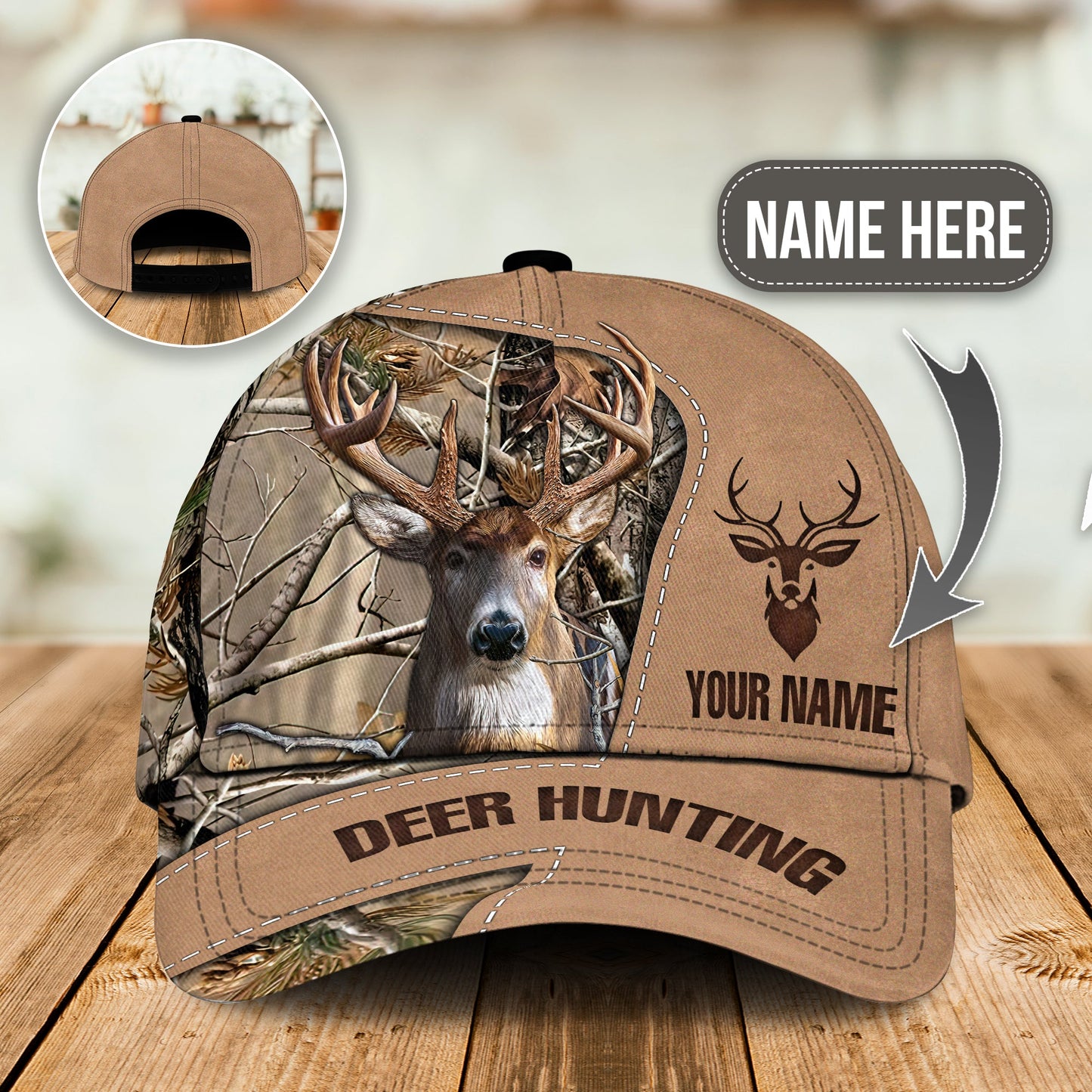 Stephen Deer Hunting Camo Personalized – Classic Cap
