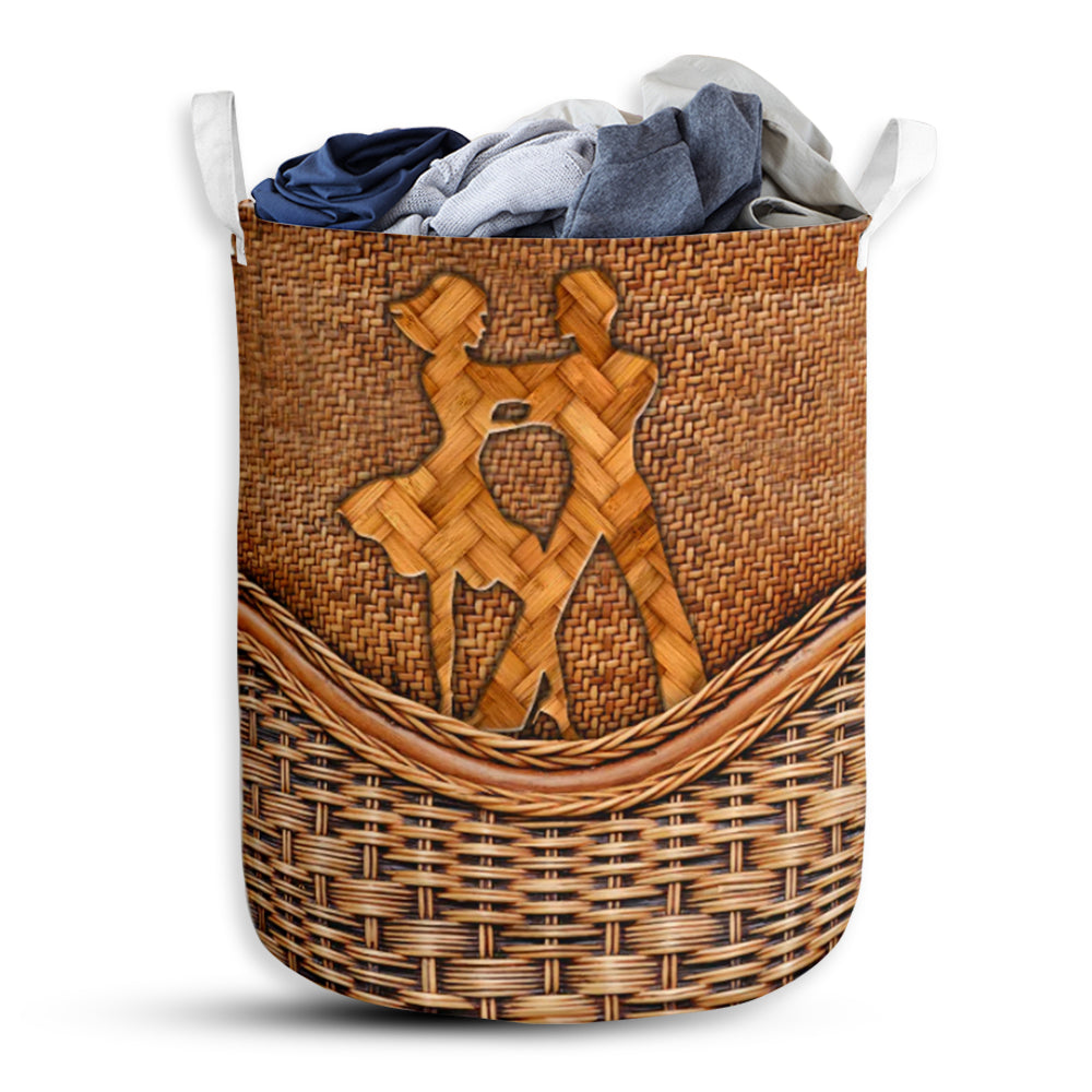 Mambo Dance Rattan Teaxture - Laundry Basket - Owls Matrix LTD