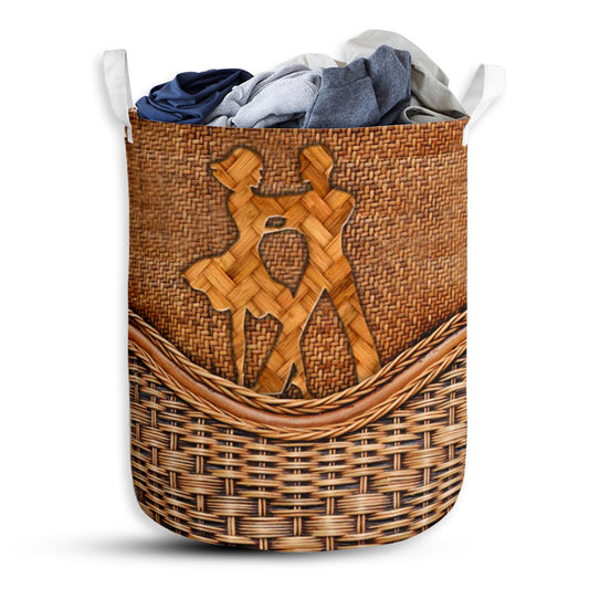 Mambo Dance Rattan Teaxture - Laundry Basket - Owls Matrix LTD
