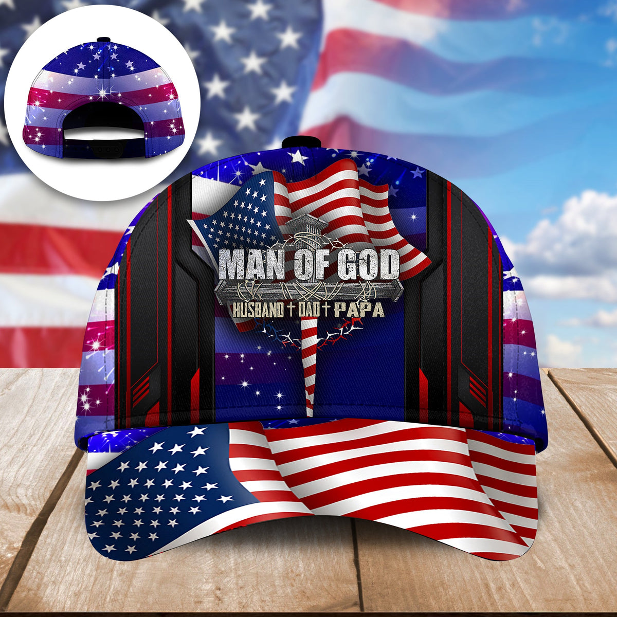 Man Of God American – Classic Cap