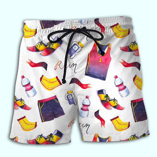 Marathon Running Sport Motivation - Beach Short