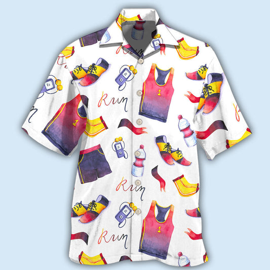 Marathon Running Sport Theme – Hawaiian Shirt