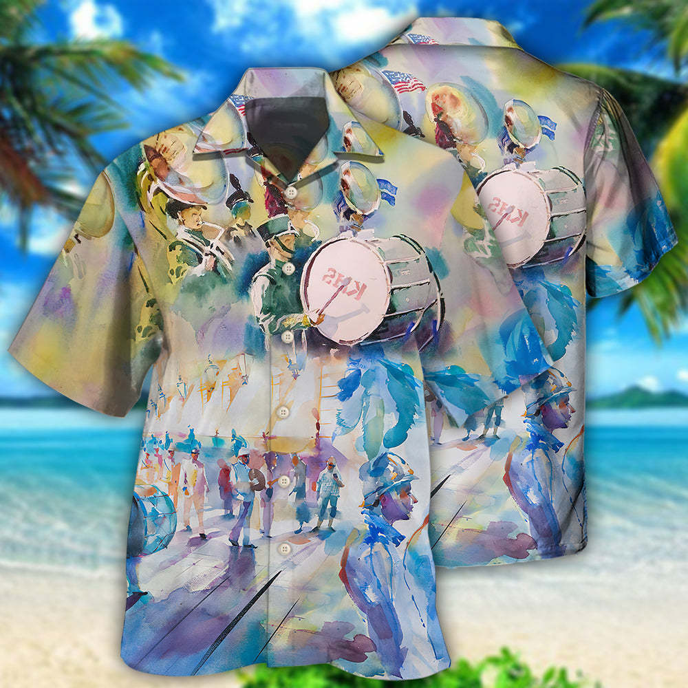 Marching Band Music Art Style – Hawaiian Shirt