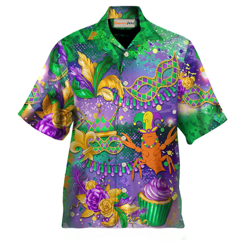 Mardi Gras Just Here For The Crawfish – Hawaiian Shirt