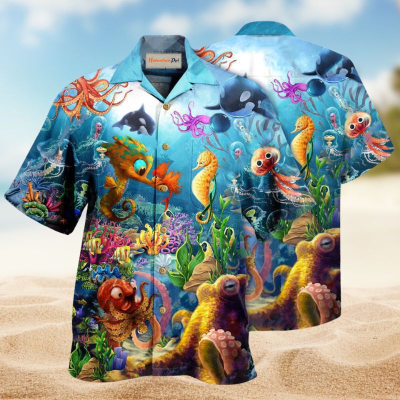 Marine Is Fun Ocean Edition – Hawaiian Shirt