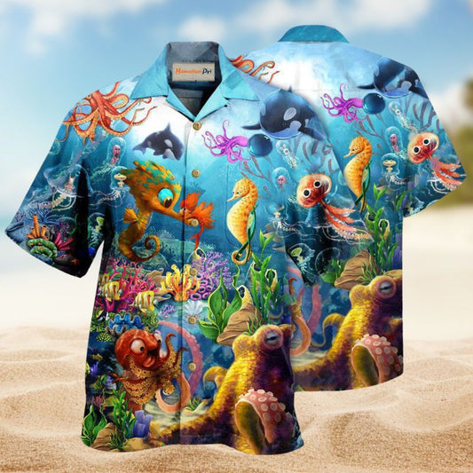 Marine Is Fun Ocean Edition – Hawaiian Shirt