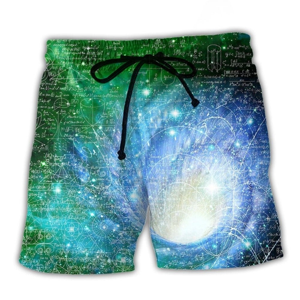 Math Astrophysics Astronomy Galaxy Lover - Beach Short
