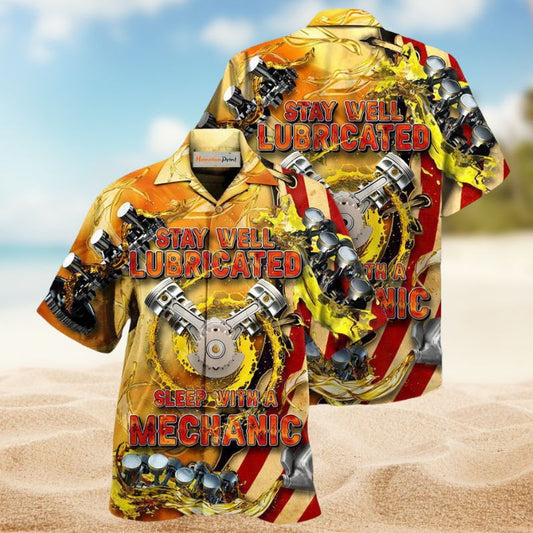 Mechanic Stay Well Lubricated Edition – Hawaiian Shirt