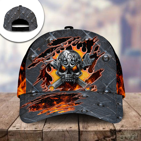 Mechanic Skull Vintage Worker Style – Classic Cap
