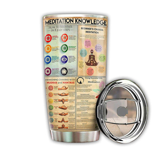 Yoga Meditation Knowledge 20 Oz Tumbler For Travel Gifts