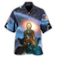 Yoga Meditation Galaxy Universe Art – Hawaiian Shirt