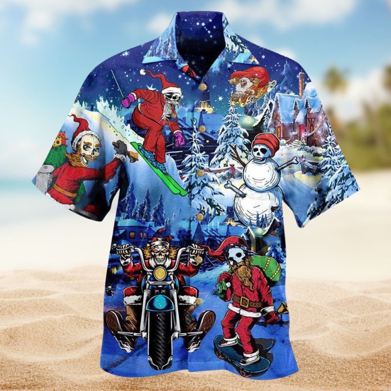 Merry Christmas With Skull Edition – Hawaiian Shirt