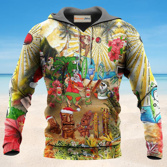 Mele Christmas Hawaii Tropical - 3D Hoodie