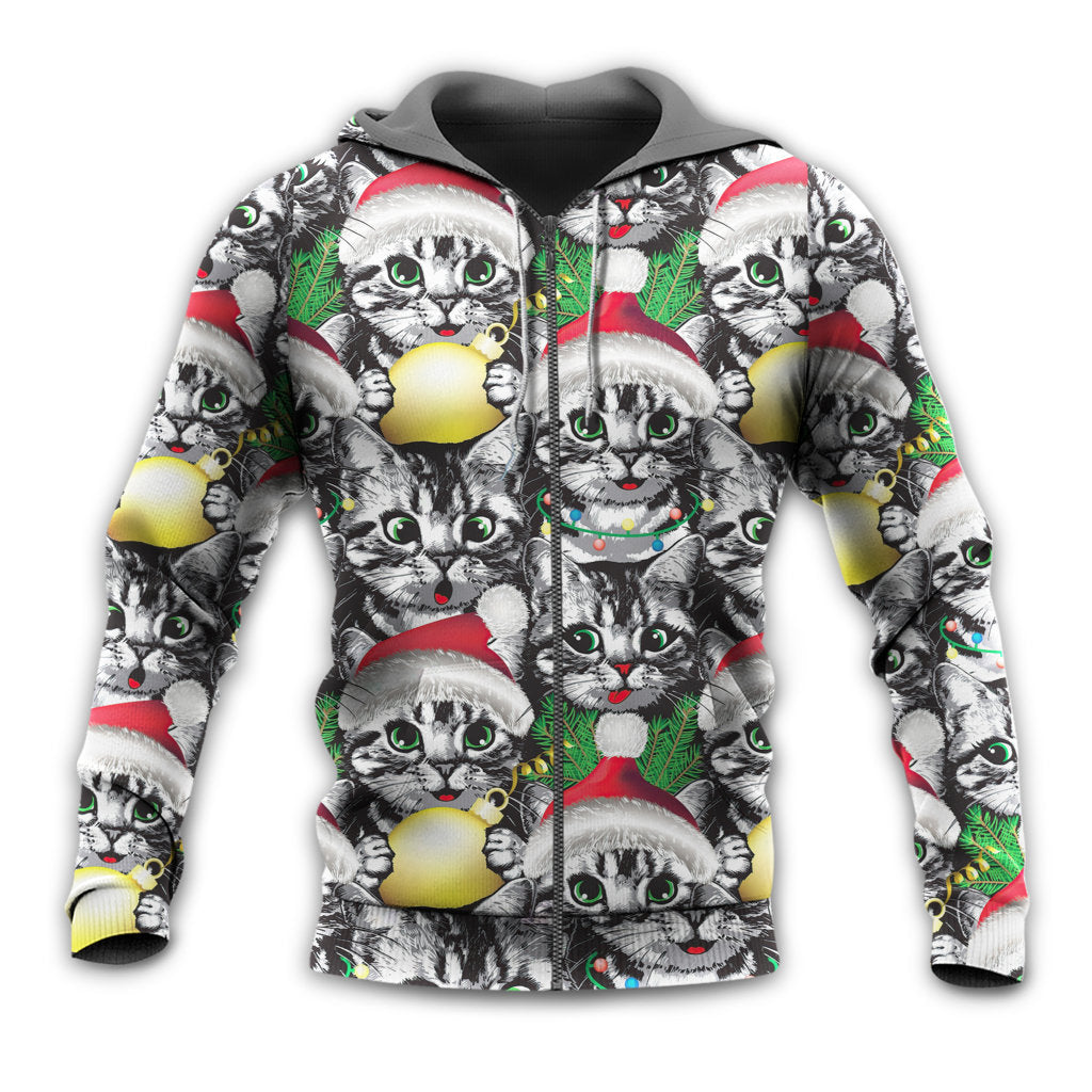 Meowy Xmas Cat Lover - 3D Hoodie