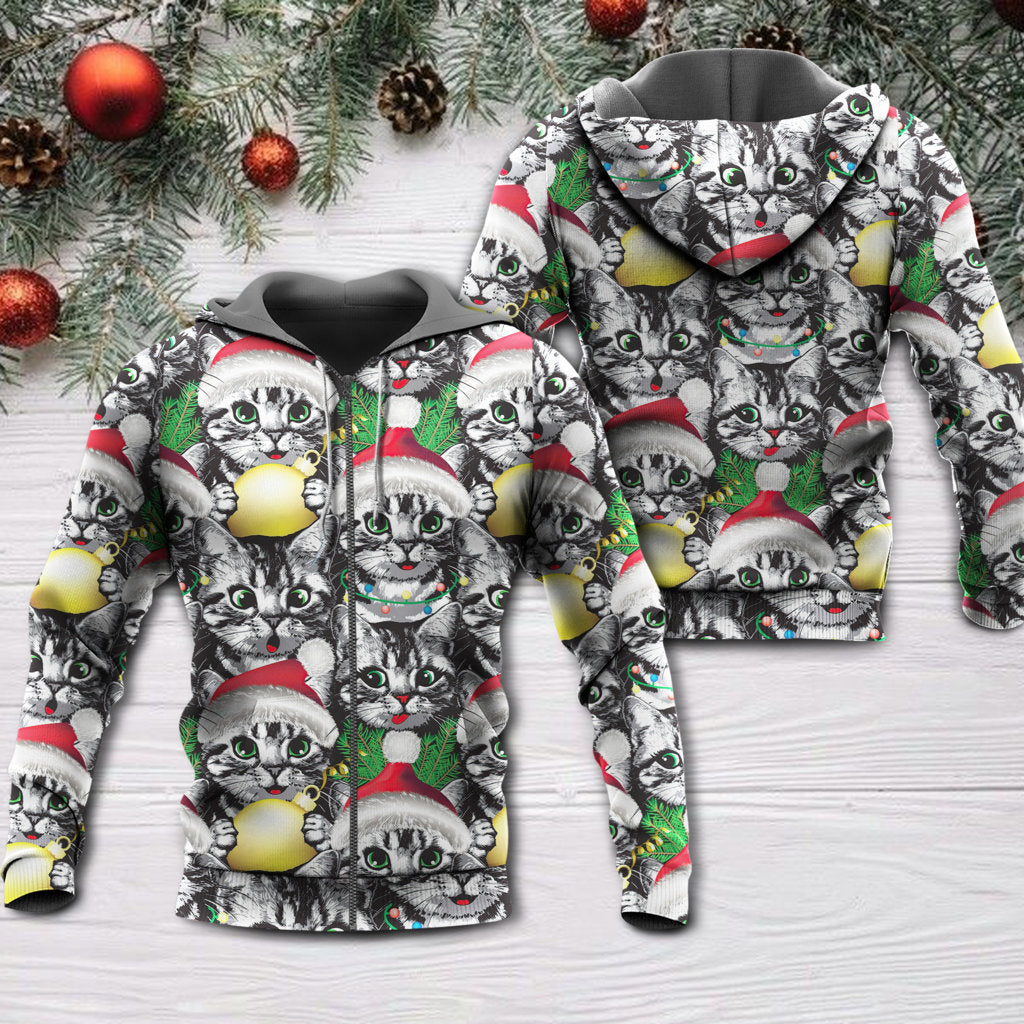 Meowy Xmas Cat Lover - 3D Hoodie