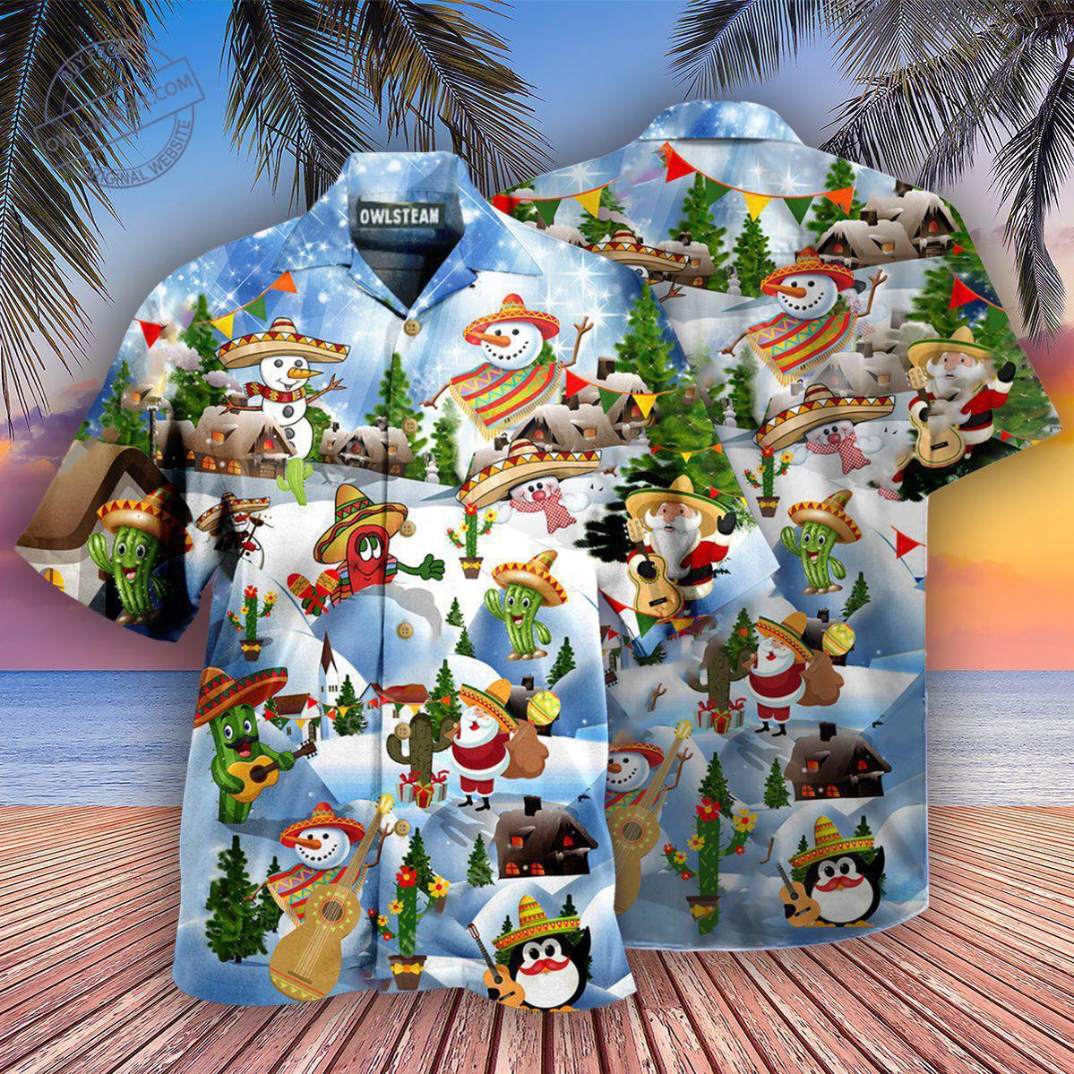Chrismas Merican Say Merry Chrismas Edition - Hawaiian Shirt - HAWS18FNN130721 - Owls Matrix LTD