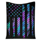 Mermaid American Flag 50 x 60 Inch Flannel Blanket For Cozy Bedroom And Sofa Decor