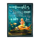 Mermaid God Sent You Into My Life Mom To Daughter 50 x 60 Inch Flannel Blanket For Cozy Bedroom And Sofa Decor