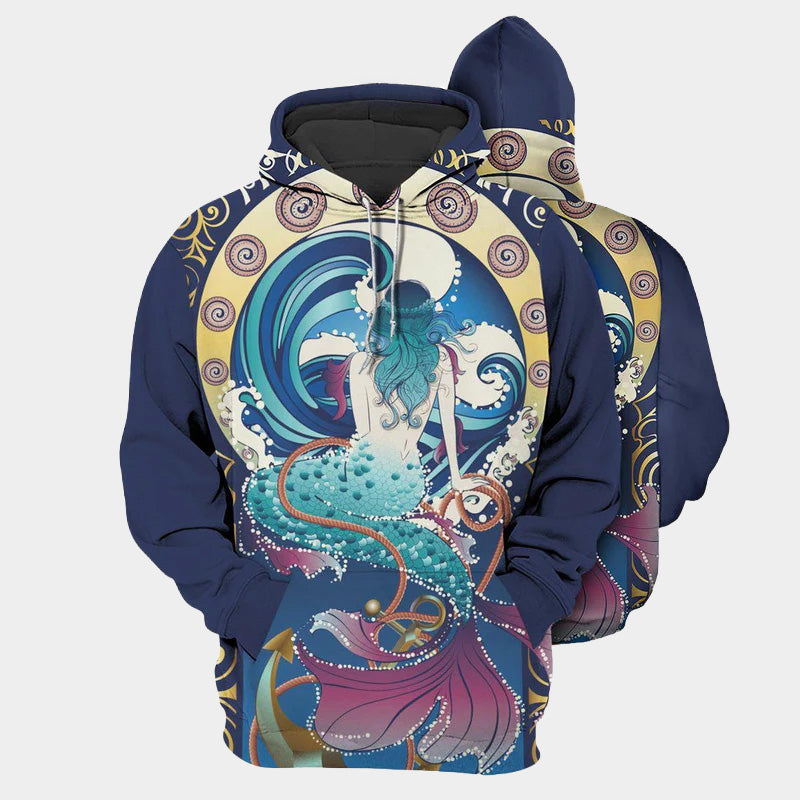 Mermaid Legend Love The Sea Art – 3D Hoodie