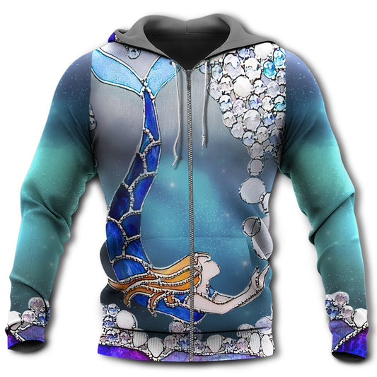 Mermaid Love Ocean And Sky - 3D Hoodie