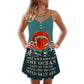 Mermaid Ocean Dream Night – Women's Summer Sleeveless V-Neck Camisole Dress