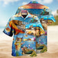Mermaid Off Duty Cat Edition – Hawaiian Shirt