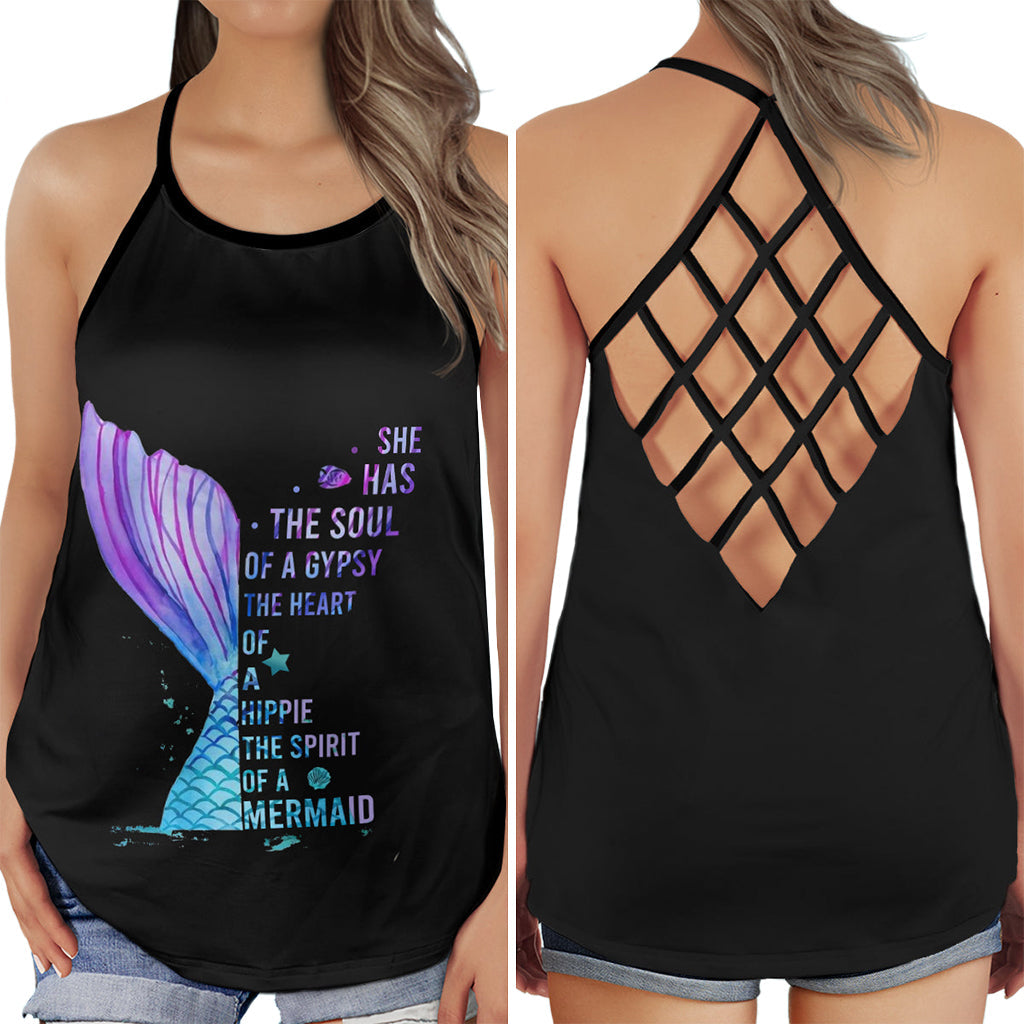 Mermaid Princess Of The Sea Heart – Hollow Tank Top