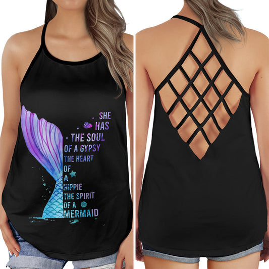 Mermaid Princess Of The Sea Heart – Hollow Tank Top