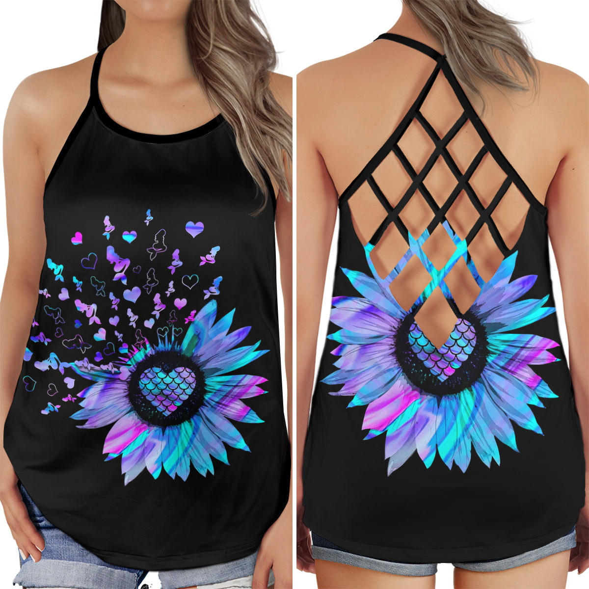 Mermaid Ocean Lover Dream Vibes - Hollow Tank Top