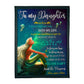 Mermaid You Are The Gift From The Heavens Mom To Daughter 50 x 60 Inch Flannel Blanket For Cozy Bedroom And Sofa Decor