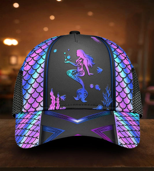 Mermaid Hologram Fantasy Ocean Style – Classic Cap