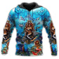 Mermaid Queen Blue Elegant Style - 3D Hoodie2
