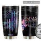 Mermaid Loves Star Dark Personalized 20 Oz Tumbler