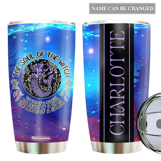 Mermaid The Soul Of Witch Personalized 20 Oz Tumbler
